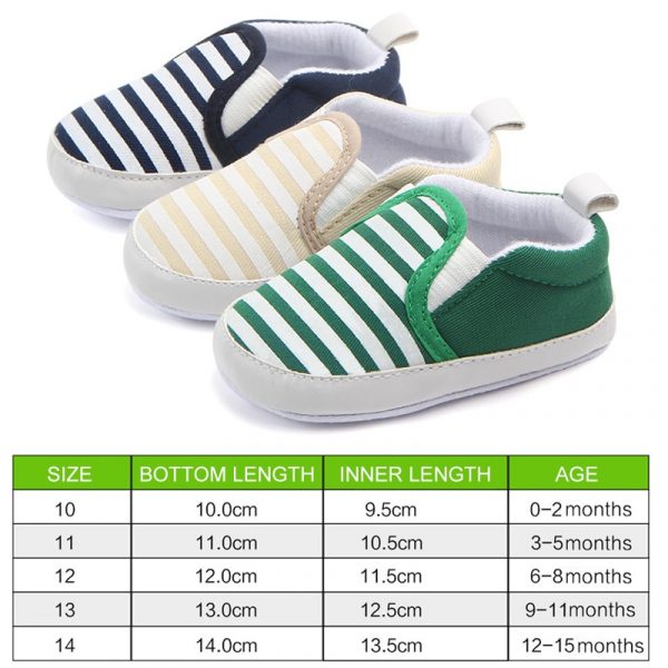 Chaussures de sport pour bébés filles | Baskets décontractées en coton à rayures marines, chaussures pour enfants tout-petits, chaussures de premiers marcheurs