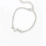 1 pièces tempérament électrocardiogramme Bracelet faveurs de fête pour Bracelet saint valentin présente invités fête faveur Souvenir