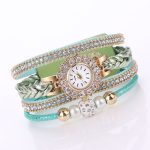 Femmes de luxe montres mode nouveau Vintage armure envelopper Quartz haut marque décontracté montre-Bracelet Bracelet pour dames Reloj Mujer 2020Jan