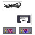 W3230 régulateur de température Thermostat double LED régulateur de température numérique détecteur compteur de température refroidisseur de chaleur