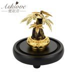 Asklove Fortune arbre recueillir richesse ornement 24K feuille d'or artisanat Fengshui décor chanceux argent arbre bonsaï maison bureau décoration
