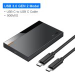 Baseus HDD Cas 2.5 SATA vers USB 3.0 Type C 3.1 Adaptateur Boîtier de DISQUE DUR Externe Support Pour Disque Dur 6 to HD DISQUE dur SSD HDD Caddy