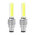 FORAUTO 2 pièces roue de voiture lumière LED moto vélo lumière pneu Valve bouchon décoratif lanterne pneu Valve bouchon Flash a parlé néon lampe