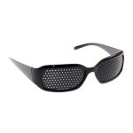 Unisexe noir Vision soins trous d'épingle oeil exercice lunettes trous d'épingle lunettes vue améliorer plastique haute qualité TXTB1