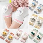 Maille mince Section respirante genouillère coton été bébé genouillères enfants anti-dérapant ramper nécessaire genouillère protection livraison directe