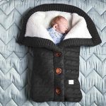 Sacs de couchage chauds d'hiver pour nouveau-né | Tricot à boutons pour bébé, lange emmaillotage poussette enveloppettes pour tout-petits, sacs de couchage