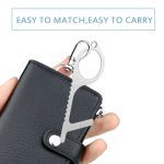 Ouvre-porte en métal poignée de porte | Outil Portable d'ascenseur de presse, hygiène des mains antimicrobiennes clé d'ouverture de porte, boucle de clé