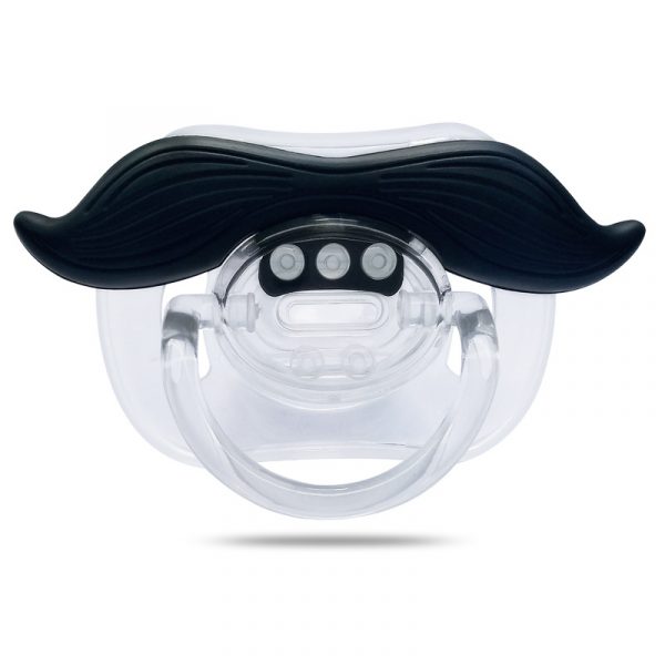 1 pièces Moustache mamelon Silicone sucette sucette bébé baiser sucette infantile enfant en bas âge sucette baiser bouche cadeaux Silicone drôle Sexy