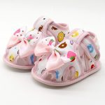 Bébé chaussures bébé fille doux chaussures doux confortable fond antidérapant mode Bow chaussures berceau chaussures 2019