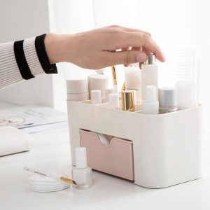 Boîte à tiroirs de rangement de bureau | Gain d'espace, boîte à accessoires de rangement en plastique pour maquillage 2019 #20