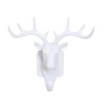 Crochet mural auto-adhésif tête de cerf | Crochet de porte mural, crochet de sac, clés support collant, support organisateur, accessoires maison 2019 #20