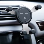 Support de voiture avec gravité pour téléphone | Pour téléphone, dans la voiture, Clip d'aération, aucun support de Mobile magnétique pour téléphone, support GPS pour iPhone XS MAX Xiaomi