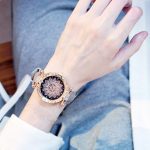 2019 femmes montres ensemble ciel étoilé dames Bracelet montre décontracté en cuir sport Quartz montre-Bracelet horloge Relogio Feminino