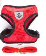 Maille petit chien harnais et laisse ensemble chiot chat gilet harnais pour carlin bouledogue Arnes Perro chat chien harnais gilet petshop #15