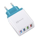 #45 Charge rapide 3.0 4.0 chargeur USB 3.1A chargeur de téléphone portable mural rapide pour iPhone 11 Samsung S9 S8 4 Ports adaptateur prise ue