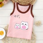 Chemise bébé Blouses enfants gilet sans manches t-shirt garçons nouveau enfant en bas âge chemises Cool impression coton dessin animé enfants filles haut simple