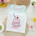 Chemise bébé Blouses enfants gilet sans manches t-shirt garçons nouveau enfant en bas âge chemises Cool impression coton dessin animé enfants filles haut simple