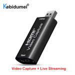 Mini HD 1080P HDMI vers USB 2.0 boîte d'enregistrement de jeu de carte de Capture vidéo pour ordinateur Youtube OBS Etc. Diffusion En direct Diffusion