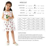Mode filles robe sans manches enfants impression ceinturée patineuse fête âge 1-7 été robes pour enfants vêtir avec ruban noeud mignon