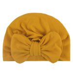 Bonnet Turban a solide pour filles | Chapeau pour bébé à la mode, chapeaux élastiques pour filles, style 8, chapeau de bébé, nœud papillon, accessoires pour bébés