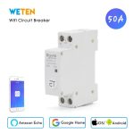 Télécommande intelligente de relais de commutateur de minuterie de disjoncteur de WIFI de Rail de Din par l'application d'ewelink fonctionnent avec Alexa Google Home 110V 220V