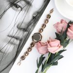 QINGXIYA marque femmes antique Bracelet en or montres de luxe gris strass dames Quartz montre-Bracelet décontracté femmes robe Colck
