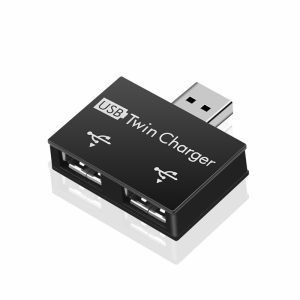 Mini USB Portable Hub à 2 ports chargeur Hub adaptateur USB séparateur pour téléphone tablette ordinateur USB HUB chargeur adaptateur