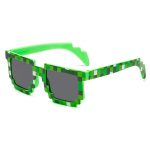 Gags mosaïque lunettes de soleil truc jouet voyou vie lunettes traiter avec elle lunettes Pixel femmes hommes noir mosaïque lunettes de soleil drôle jouet