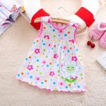 Robes a-ligne sans manches vêtements de sport Mini princesse robe mignonne coton bébé 0-24 mois fille robe