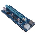 PCI-E 1X à 16X Riser carte PCIE USB3.0 SATA adaptateur d'extension carte câble d'alimentation