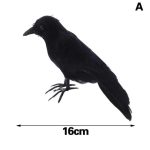 1 pièces artificielle noir plume corbeau accessoires plume oiseau maison décoration Halloween décoration