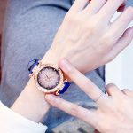 2019 femmes montres Bracelet ensemble ciel étoilé dames Bracelet montre décontracté en cuir Quartz montre-Bracelet horloge Relogio Feminino