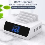 8 Ports Quick Charge 3.0 USB Charger For Android iPhone Adapter 18W PD 3.0 Phone Tablet Fast Charger For xiaomi huawei samsung