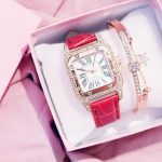 Femmes diamant montre étoilé luxe Bracelet ensemble montres dames décontracté Bracelet en cuir Quartz montre-Bracelet Zegarek Damski livraison directe