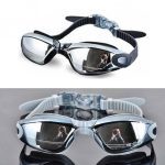 Professionnel Silicone lunettes de natation Anti-buée galvanoplastie UV lunettes de natation pour hommes femmes plongée eau lunette de sport #734