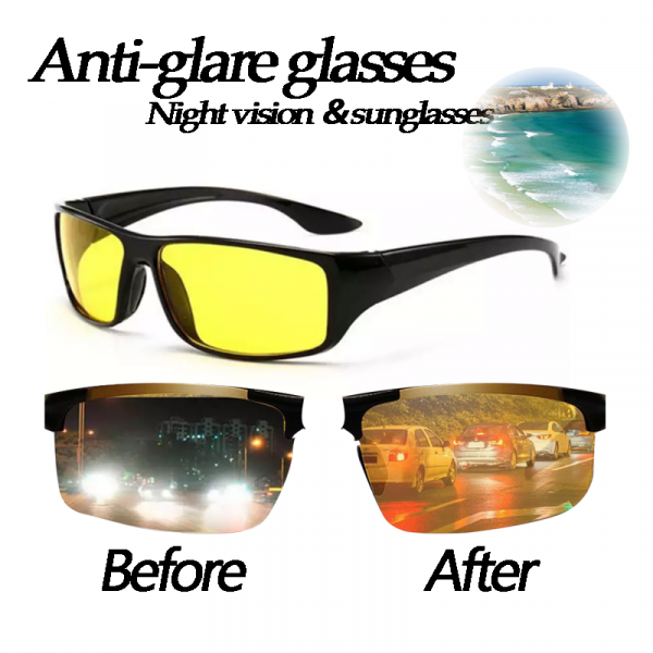 Lunettes de Vision nocturne pour la conduite de haute qualité technologie noire Hd lumière polarisée nuit Anti-éblouissement feux de route accessoires Auto