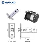 Smart Lock Fingerprint Biometric Door Lock Keyless Touchscreen Keypad Card Electronic Digital Door Lock with TT lock app