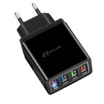 #45 Charge rapide 3.0 4.0 chargeur USB 3.1A chargeur de téléphone portable mural rapide pour iPhone 11 Samsung S9 S8 4 Ports adaptateur prise ue