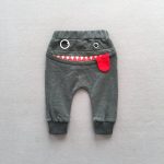 Bébé garçons filles pantalons mignon grande bouche monstre enfant en bas âge pantalon automne hiver Costumes Cototn 0-4years infantile chaud vêtements décontractés