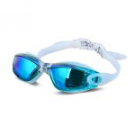 Professionnel Silicone lunettes de natation Anti-buée galvanoplastie UV lunettes de natation pour hommes femmes plongée eau lunette de sport #734