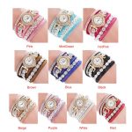 Montres à Quartz femmes montres accessoires de luxe mode décontracté analogique Quartz strass Bracelet montre cadeau livraison gratuite Z5