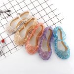 Enfants filles cristal gelée sandales princesse congelée Elsa Cosplay fête chaussures de danse