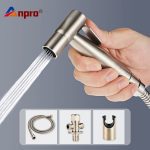 Toilette à main Bidet robinet pulvérisateur inox salle de bain main Bidet Spraye ensemble toilette auto nettoyage pomme de douche pas de poinçon