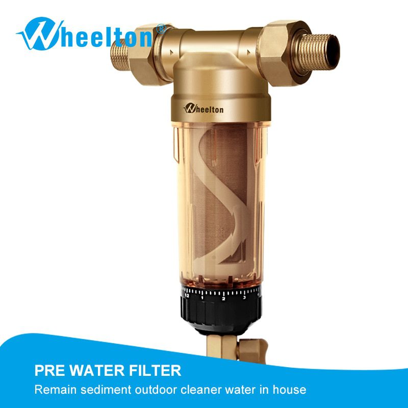 Wheelton-Water-Pre-Filter-(WWP-02S)-Carry-Two-Wipers-Euro-standard-Brass-30Years-lifitime-Purifier-whole-house-1/2"&3/4"&1-" Wheelton Water Pre Filter (WWP-02S) Carry Two Wipers Euro-standard Brass 30Years lifitime Purifier whole house 1/2"&3/4"&1 "