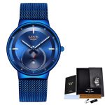 LIGE dame montre de mode femmes montre à Quartz femmes montres Date semaine acier inoxydable femme robe horloge xfcs relogio feminino
