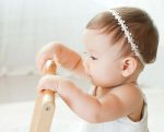 Bandeau style coréen pour nouveau-né | Accessoires de cheveux, bandeau avec fleurs, pour bébés filles, accessoires de cheveux, accessoire de photos photographiées et soi-même pour enfants
