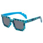 Gags mosaïque lunettes de soleil truc jouet voyou vie lunettes traiter avec elle lunettes Pixel femmes hommes noir mosaïque lunettes de soleil drôle jouet