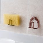 Évier pratique porte-éponge en plastique | Évier pratique, évier égouttoir de séchage, ventouse vaisselle patère à vêtements pour épurateur savon, rangement étagère