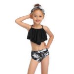 Maillot de bain filles pour enfants mère et fille imprimer deux pièces maillot de bain correspondant maillot de bain vêtements 2020 biquini infantil menina