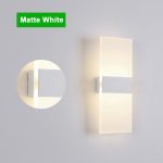 Mini 3/6/12W Led acrylique applique AC85-265V longue chaude blanc literie salon intérieur applique ZBD0028